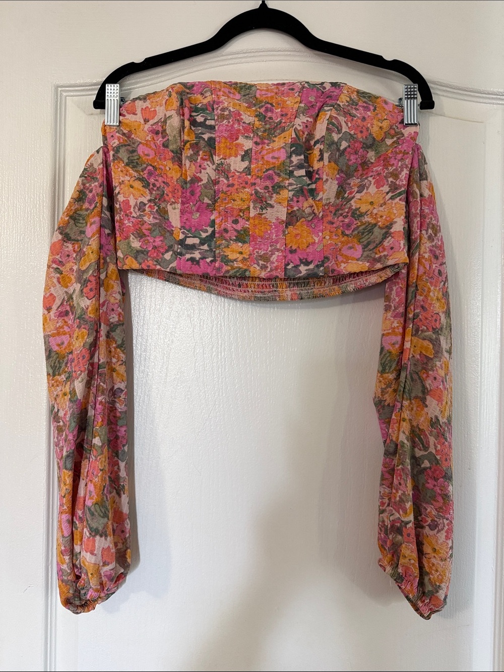 Wild Fable strapless floral top
